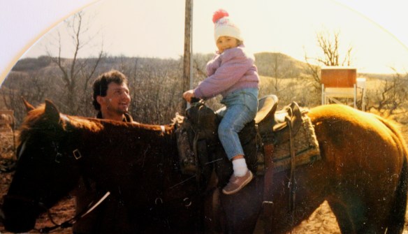 Pops and Me on a horse