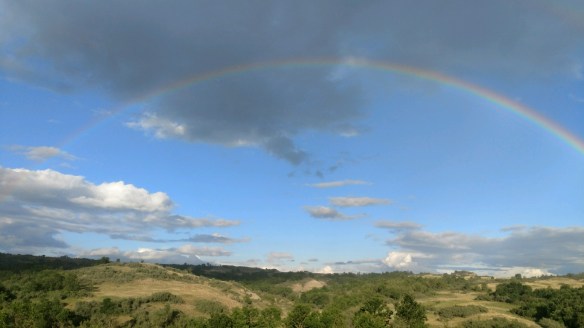 Rainbow over east pasture