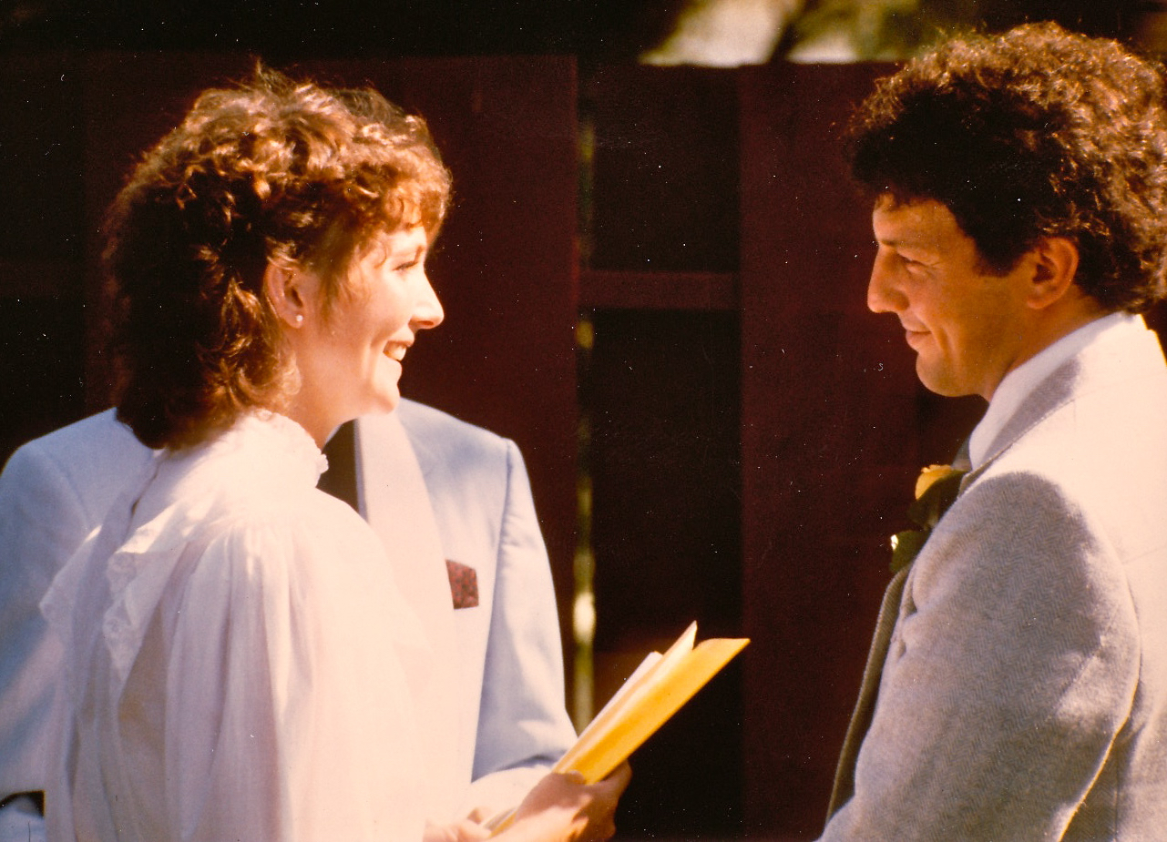 Mom and dad on wedding day
